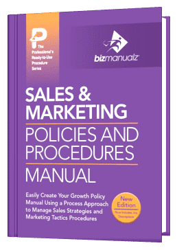 Sales Marketing Policy and Procedure Manual Template