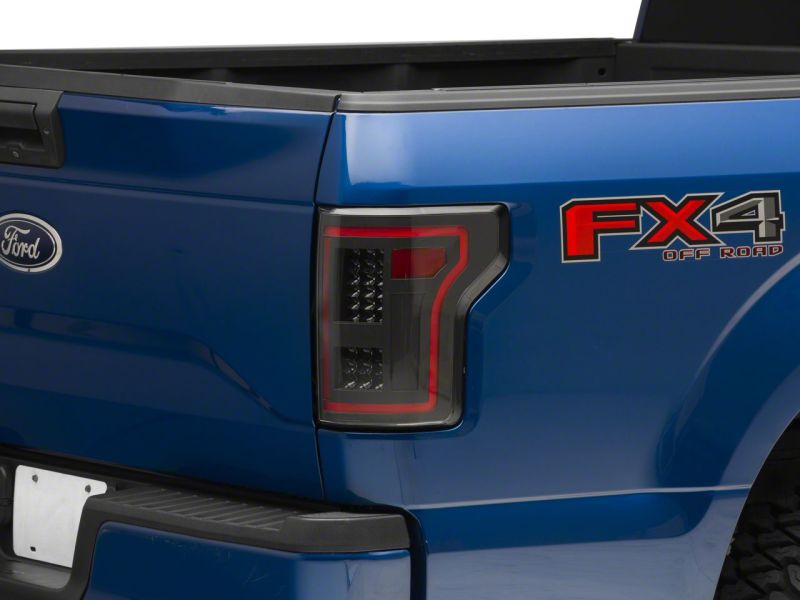 15-17 Ford F-150 Raxiom T544625 LED Tail Lights w/ SEQL Turn Signals - Blk Housing (Clear Lens)