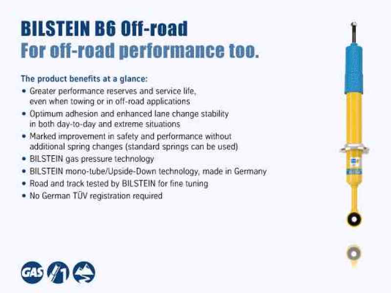 15-25 Ford F-150 Bilstein 33-253183 B6 4600 Series Rear 46mm Monotube Shock Absorber
