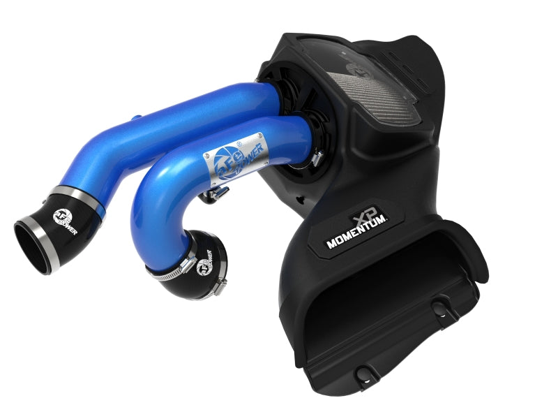 21-25 Ford F-150 / Raptor V6 3.5L EcoBoost & PowerBoost AFE 50-30072DL Momentum XP Cold Air Intake System - Blue w/ Pro DRY S Filter