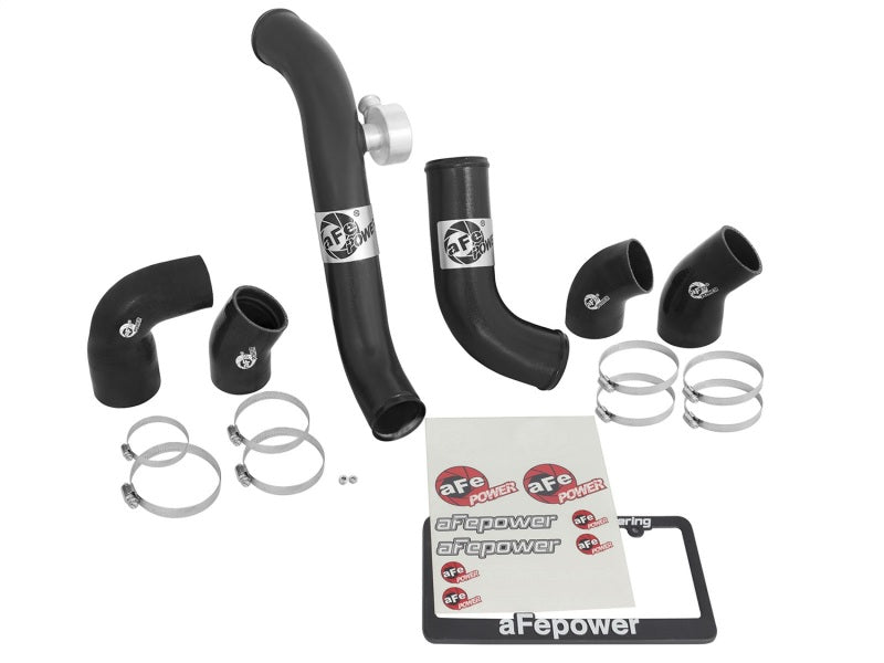 15-23 Ford Mustang L4 2.3L aFe 46-20254-B BladeRunner Intercooler Tubes Aluminum Hot/Cold Side Black