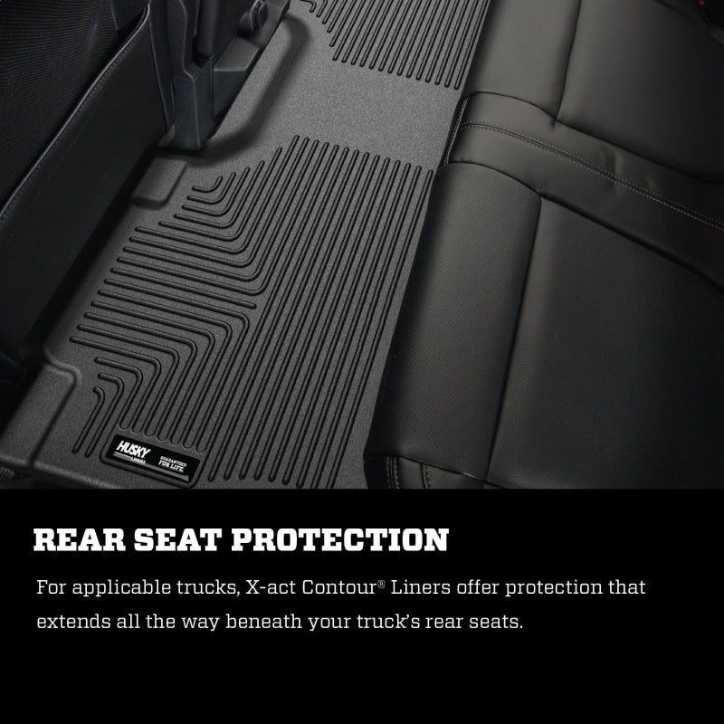 15-25 Ford F-150 V6 & V8 Husky Liners 53341 X-Act Contour Black Front Seat Floor Liners
