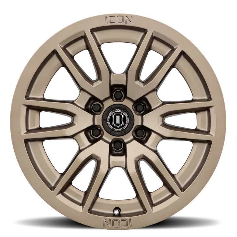 21-23 Ford Bronco ICON 2417858347BR Vector 6 17x8.5 6x5.5 0mm Offset 4.75in BS 106.1mm Bore Bronze Wheel