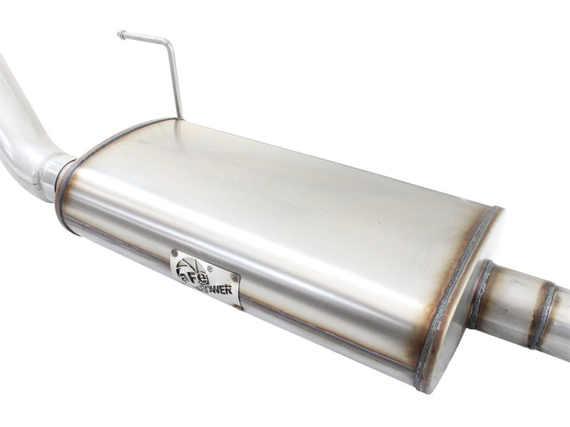 15-20 Ford F150 V8 aFe 49-43073-B MACHForce 3in-3.5in Single Side Exit Cat-Back XP Exhaust System with Black Tips Polished Finish