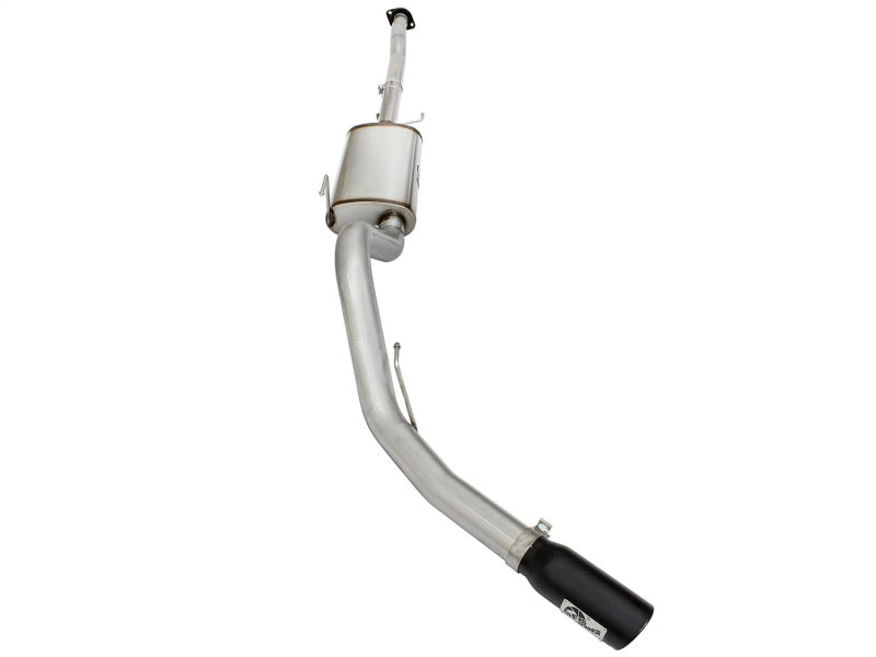 15-20 Ford F150 V8 aFe 49-43073-B MACHForce 3in-3.5in Single Side Exit Cat-Back XP Exhaust System with Black Tips Polished Finish