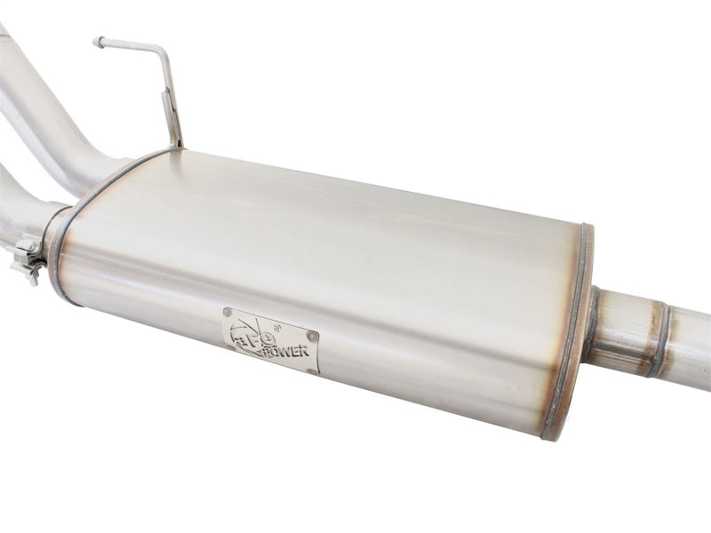 15-20 Ford F150 V8 aFe 49-43074-B MACHForce SS Dual Side Exit Cat-Back Exhaust System Black Finish with Black Tips