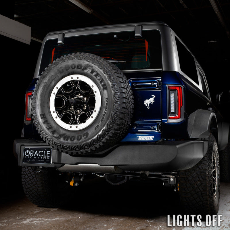 21-24 Bronco ORACLE Lighting 5892-504 Flush Style (Lensless) LED Tail Lights - Standard Red Lens