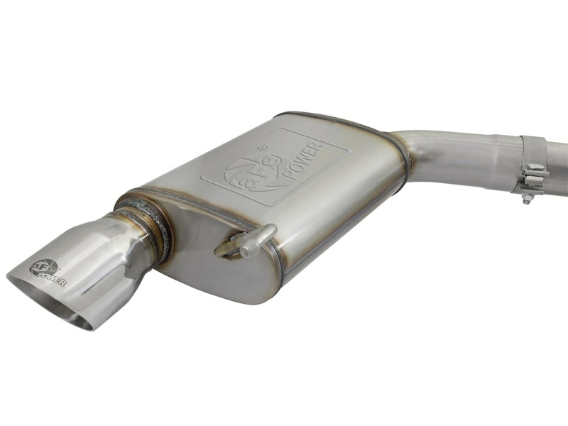 15-17 Ford Mustang GT V8 5.0L/V6 3.7L aFe 49-33072-1P MACHForce XP 3in 304 SS Cat-Back Exhausts w/ Polished Tips