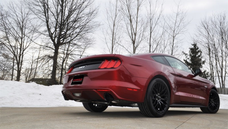 15-17 Ford Mustang GT V8 5.0L Corsa Performance 14326BLK 3in Axle Back Exhaust, Black Dual 4.5in Tip (Sport)