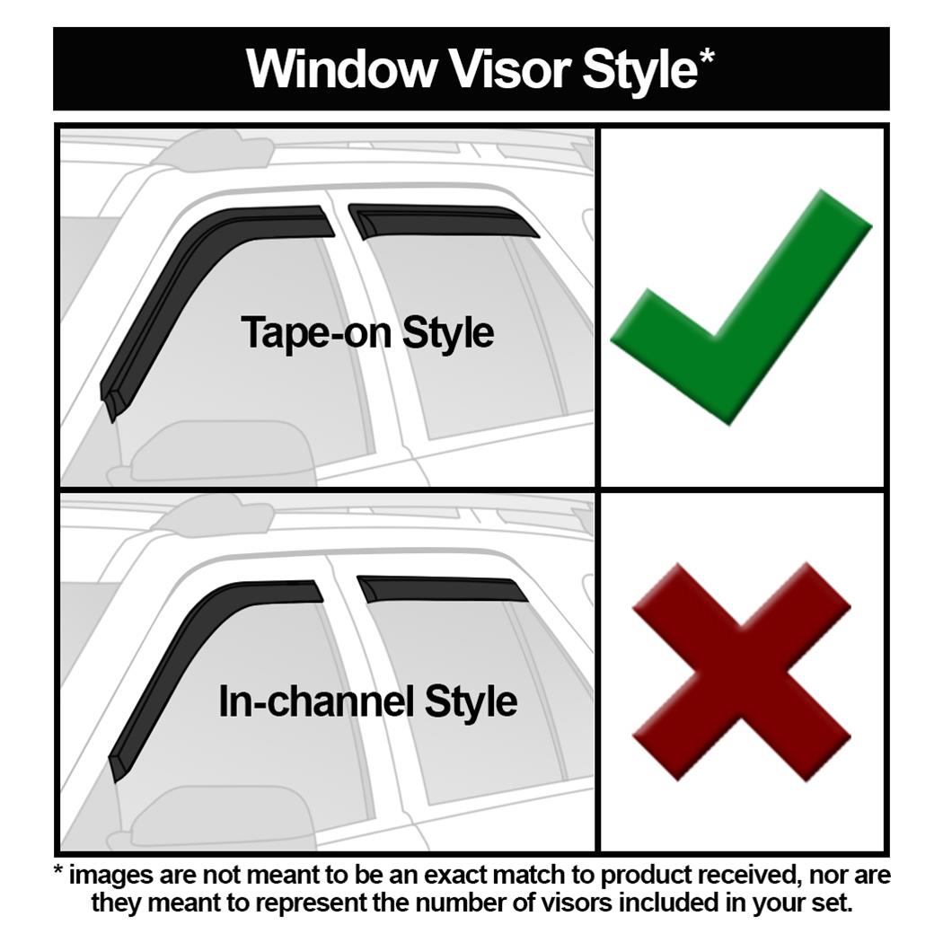 19-25 Ford Ranger SuperCrew Husky Liners 2857070 Ventvisor Low Pro (4pc) - Matte Blk