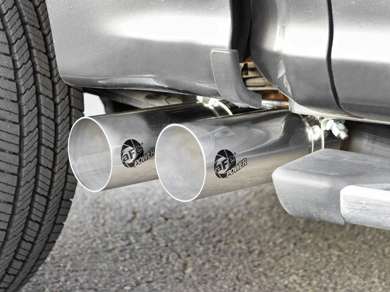 21-25 Ford F-150 2.7L & 3.5L V6 / 5.0L V8 AFE 49-43128-P Rebel Series 3 to 2.5in SS Cat-Back Exhaust System w/ Polished Tip