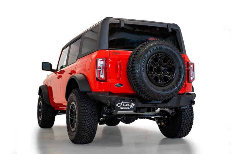 21-23 Ford Bronco Addictive Desert Designs R23012NA01NA Rock Fighter Rear Bumper - Hammer Black