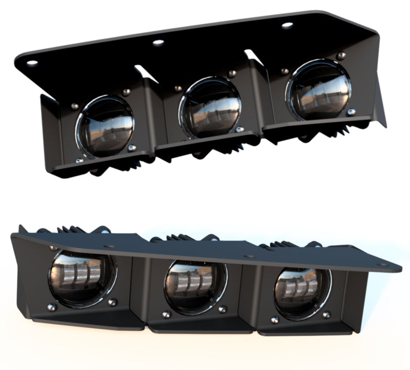21-25 Bronco ORACLE Lighting 5890-006 Triple LED Fog Light Kit for Steel Bumper - Yellow