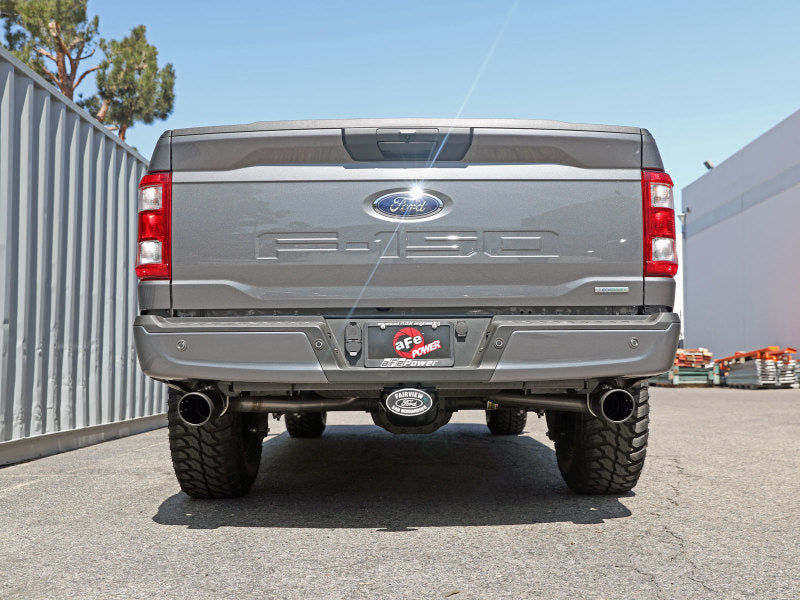 21-25 Ford F-150 V6 2.7L(tt)/3.5L(tt)/V8 5.0L aFe 49-33127-B Vulcan 3in 304 SS Cat-Back Exhaust w/ Black Tips