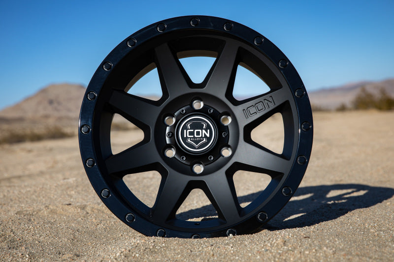 04-23 Ford F-150/ 15-23 Ford Expedition ICON Rebound 1817856350DB 17x8.5 6x135 6mm Offset 5in BS 87.1mm Bore Double Black Wheel