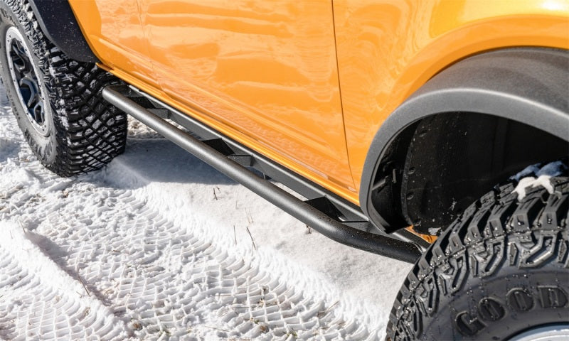 21-22 Ford Bronco 4 Door N-Fab TSF214B-TX Trail Sliders - Textured Black