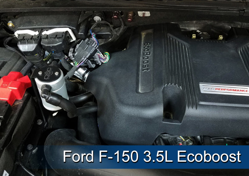 11-26 Ford F-150 2.7L / 3.5L / 5.0L & 18-21 Ford Expedition 3.5L J&L 3016P-C Passenger Side Oil Separator 3.0 - Clear Anodized