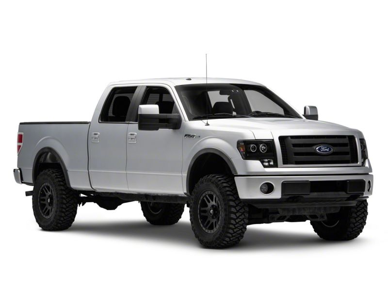 09-14 Ford F-150 Raxiom T542825 Super White LED Halo Projector Headlights- Blk Housing (Clear Lens)