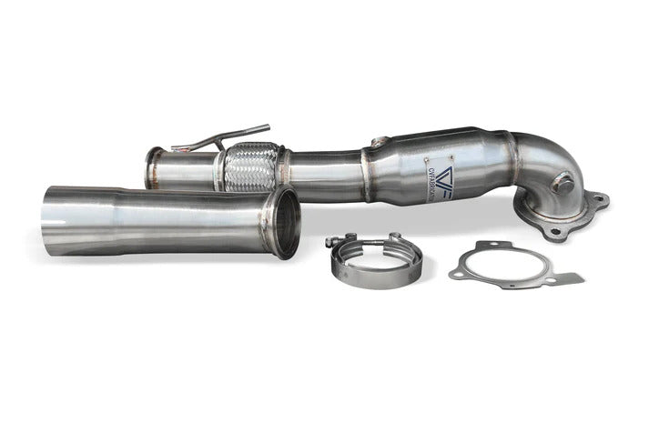 22-24 Ford Maverick 2.0L / 21-25 Ford Bronco Sport 2.0L CV Fabrication 2223MAVDP CVF 3" Stainless Steel Catted Downpipe