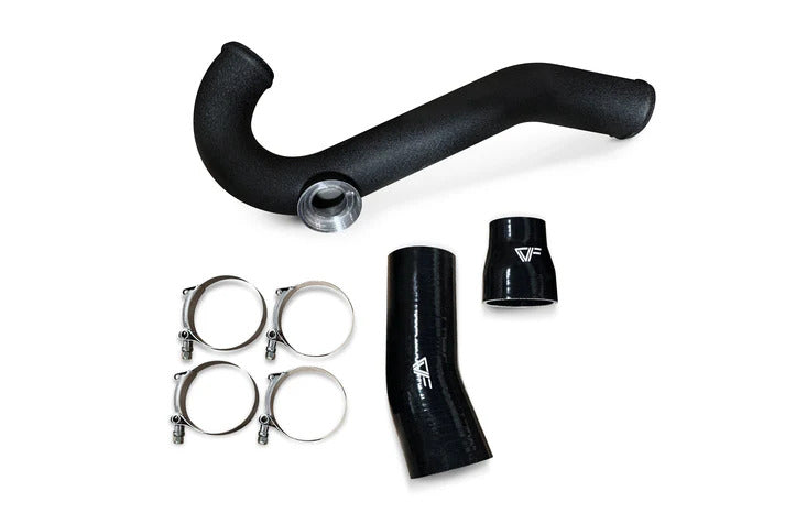 15-23 Ford Mustang 2.3L EcoBoost CV Fabrication ECOMUSCHGEB2/R Aluminum Intercooler Charge Pipe Kit with HKS Flange