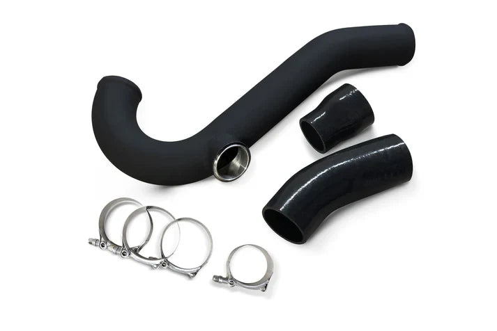 15-23 Ford Mustang 2.3L EcoBoost CV Fabrication ECOMUSCHGEB1/R Aluminum Intercooler Charge Pipe Kit with TiAL Flange