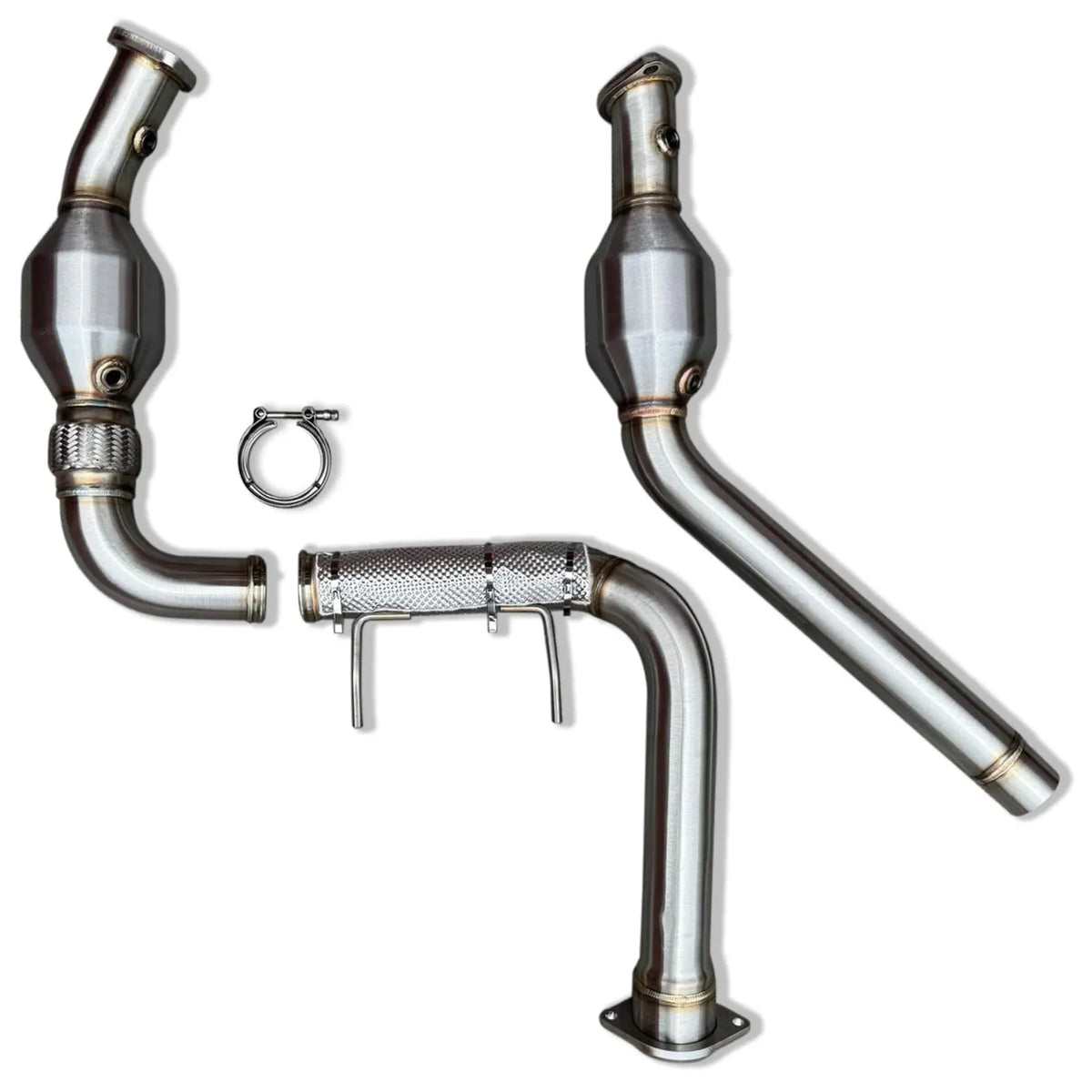21-23 Ford Raptor 3.5L EcoBoost CVF FFR2123CDP-1 Stainless Steel Catted Downpipes