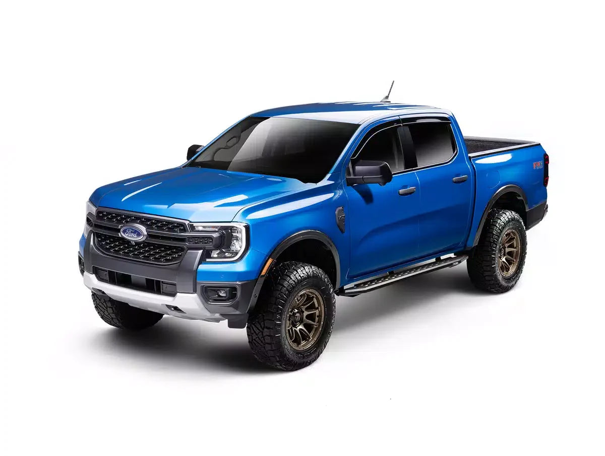 19-25 Ford Ranger CrewCab 4DR Go Rhino 69036880SPC RB20 Slim Running Boards Kit (Incl. Brackets) - Tex. Blk