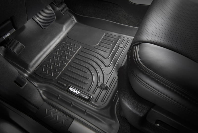 21-23 Ford Bronco 4 Door Husky Liners 95301 Weatherbeater Front & 2nd Seat Floor Liners - Black
