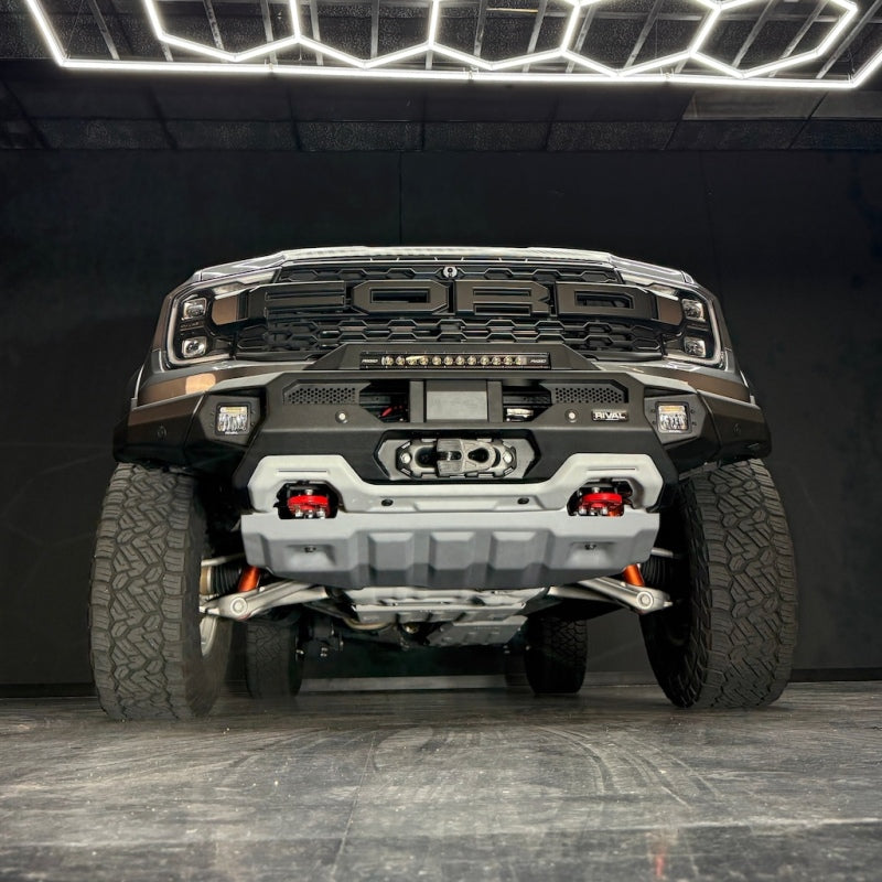 24-26 Ford Ranger Raptor 3.0L EB RIVAL 2D.1813.1.US Front Aluminum Bumper w/ Winch Mount and Recovery Points