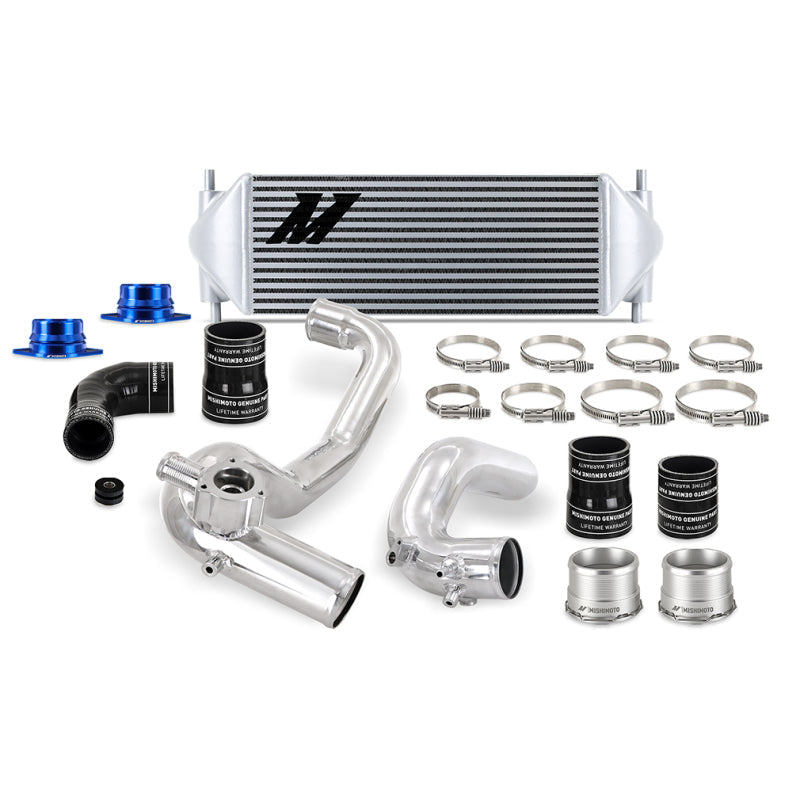 21-23 Ford Bronco 2.3L EcoBoost Mishimoto MMINT-BR23-21KPSL Performance Intercooler Kit - Polished Pipes & Silver Intercooler
