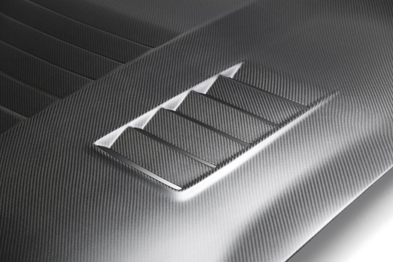 15-20 Ford Mustang Shelby GT350 Anderson Composites AC-HD15FDMU350-CR-DRY Type-CR Double Sided Carbon Fiber Hood