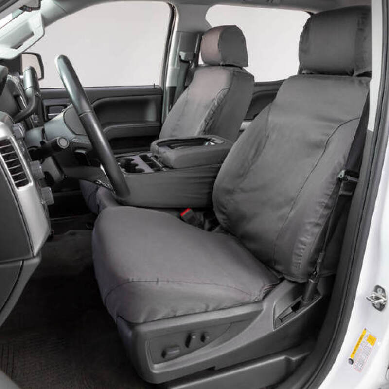 11-14 Ford F-150 Covercraft SS3419PCGY Polycotton SeatSaver Custom Seat Covers - Grey: Size 3 - 1st Row