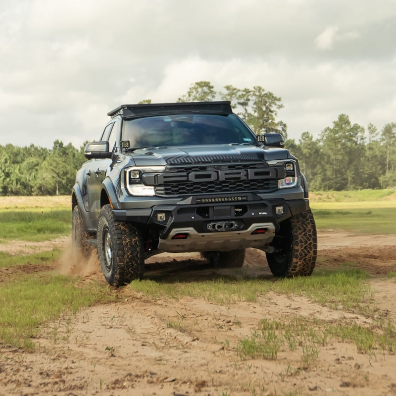 24-26 Ford Ranger Raptor 3.0L EB RIVAL 2D.1813.1.US Front Aluminum Bumper w/ Winch Mount and Recovery Points