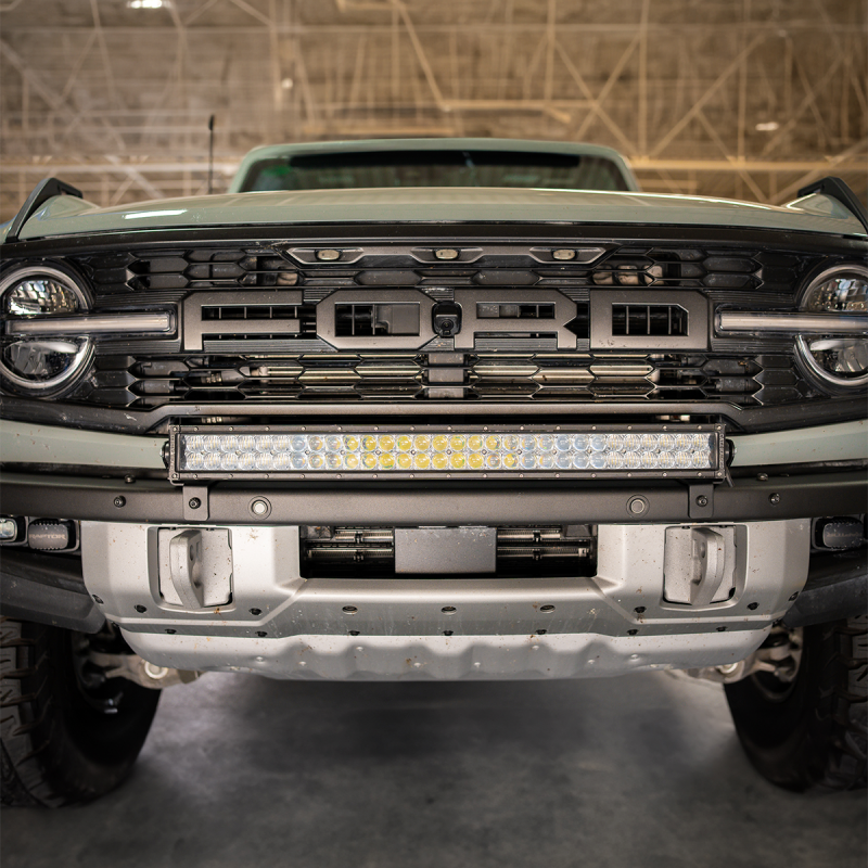 2021-2024 Ford Bronco Raptor Cali Raised CR4024 Bumper Light Bar Mounting Kit - 5D Optic Osram 32In DualRow Bar Spot