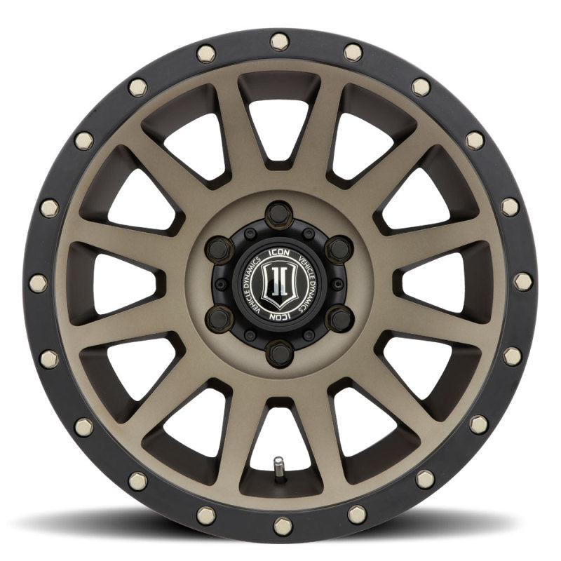 21-23 Ford Bronco ICON 2017858347BR Compression 17x8.5 6x5.5 0mm Offset 4.75in BS 106.1mm Bore Bronze Wheel