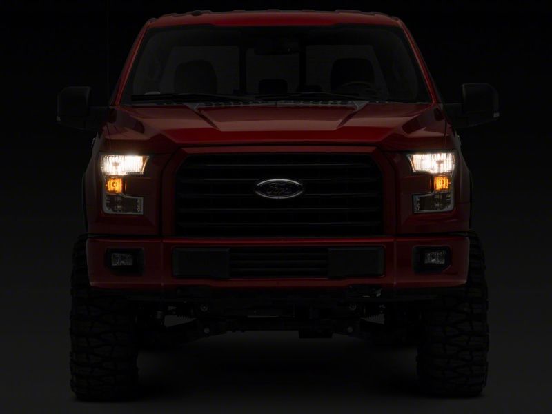 15-17 Ford F-150 Raxiom T551345 Axial OEM Style Rep Headlights - Chrome Housing (Clear Lens)