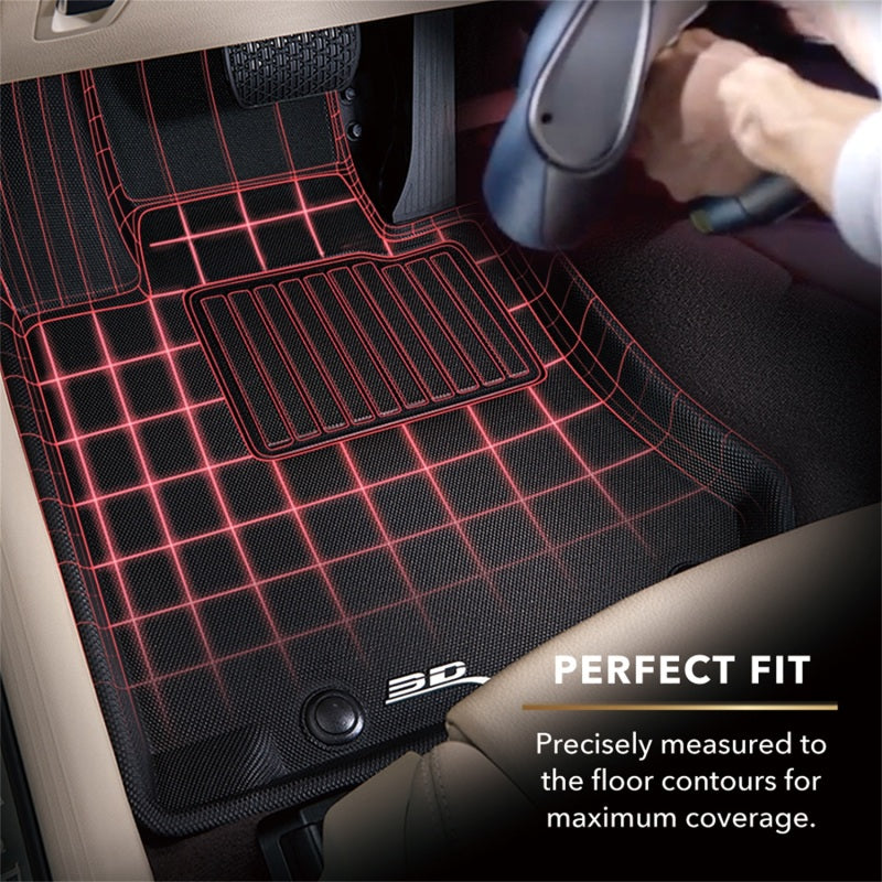 18-24 Ford Expedition Max 3D Maxpider L1FR14821509 Kagu 2nd Row Floor Liner Black