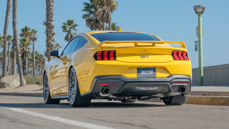 24+ Ford Mustang GT 5.0L V8 Borla 140960BC w/o Active Exhaust S-Type Cat-Back Exhaust System - Black Chrome