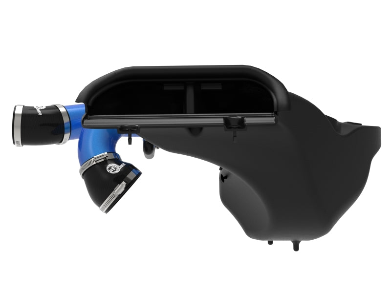 21-25 Ford F-150 / Raptor V6 3.5L EcoBoost & PowerBoost AFE 50-30072DL Momentum XP Cold Air Intake System - Blue w/ Pro DRY S Filter