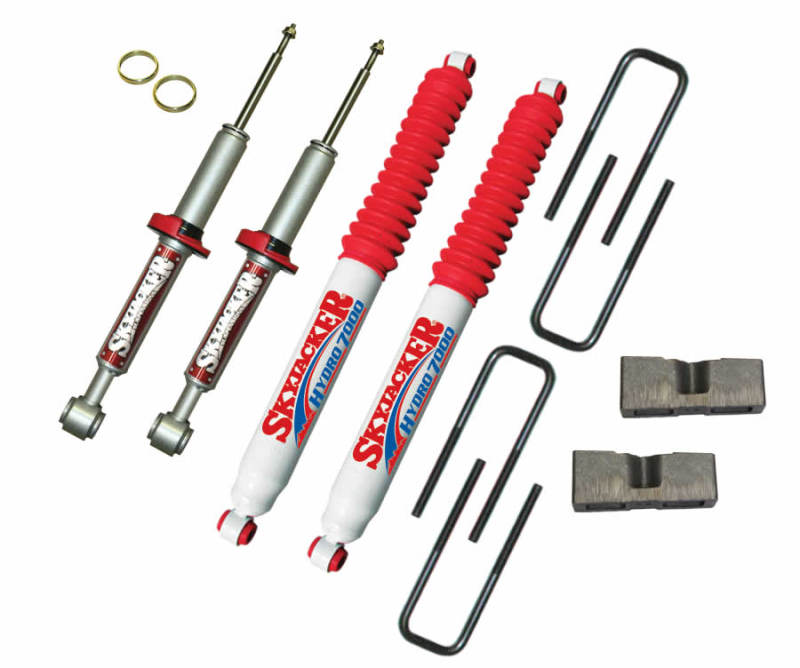 04-08 Ford F-150 Skyjacker F432STBH-R 3 in. Lift Incl. 2 Hydro Shocks Red Boot Suspension Lift Kit w/Shock