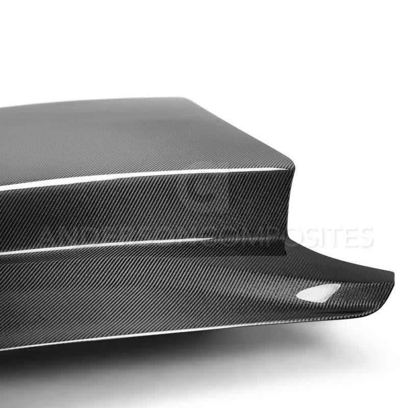 18-23 Ford Mustang Anderson Composites AC-HD18FDMU-CJ-DS 4in Double Sided Type-CJ Carbon Fiber Cowl Hood