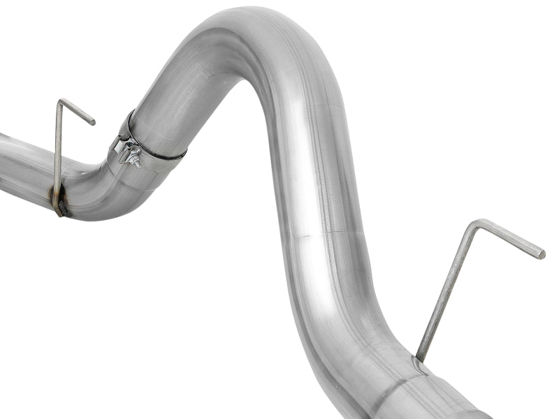 18-20 Ford F-150 V6 3.0L Power-Stroke AFE 49-03106-P ATLAS 4in Aluminized Steel DPF-Back Exhaust System w/ Polished Tip
