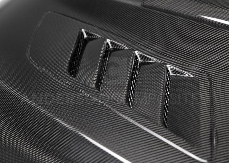 15-17 Ford Mustang Anderson Composites AC-HD15FDMU-AB-DS Ram Air Double Sided Hood