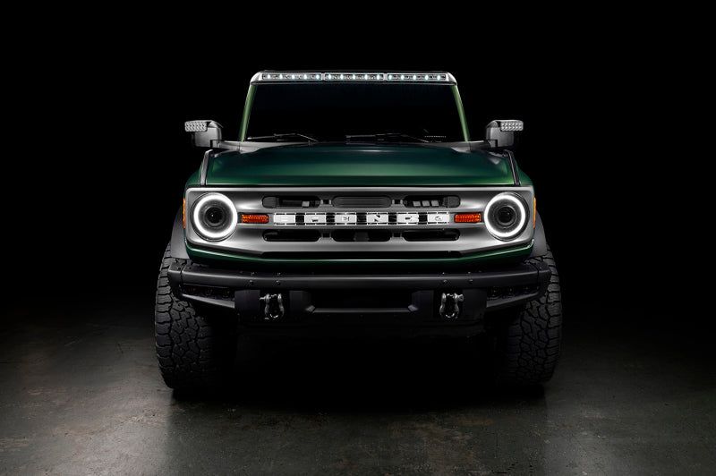21-23 Ford Bronco Oracle Lighting 5886-023 Oculus Bi-LED Projector Headlights-Amber/White Switchback