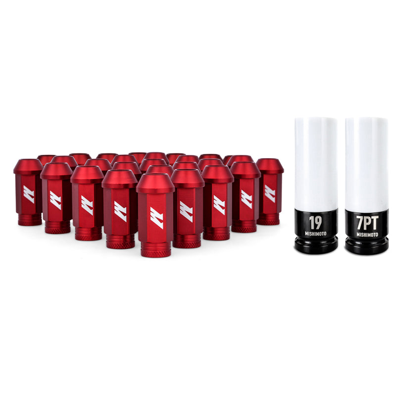 21-23 Ford Bronco Mishimoto MMLG-15-27LRD Aluminum Locking Lug Nuts M12x1.5 27pc Set Red