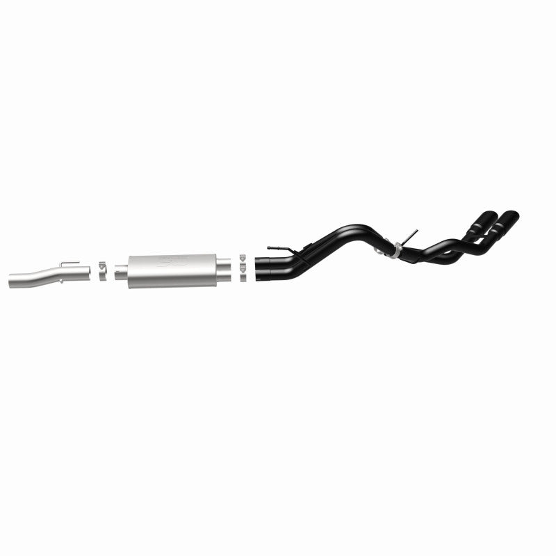 10-14 Ford Raptor V8 6.2L MagnaFlow 15366 SYS Cat-Back 2.5/3in Black Dual Same Side Exit Rear 3.5 Tips
