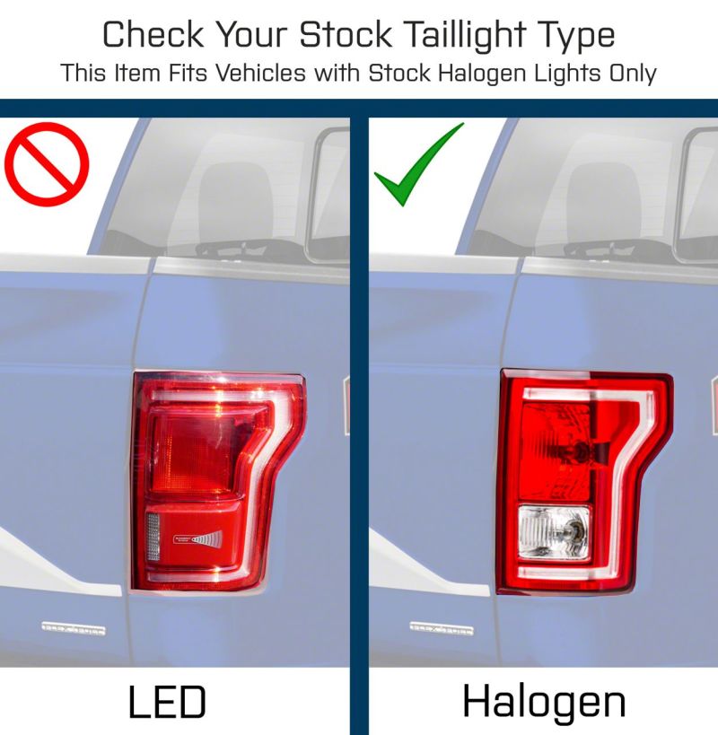 15-17 Ford F-150 Raxiom T544625 LED Tail Lights w/ SEQL Turn Signals - Blk Housing (Clear Lens)