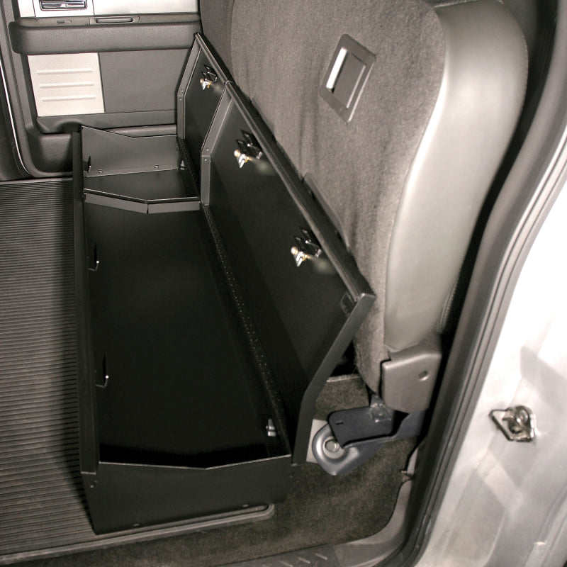 09-14 Ford F-150 Crew Cab Tuffy 283-01 Underseat Full Lockbox w/ Standard Key