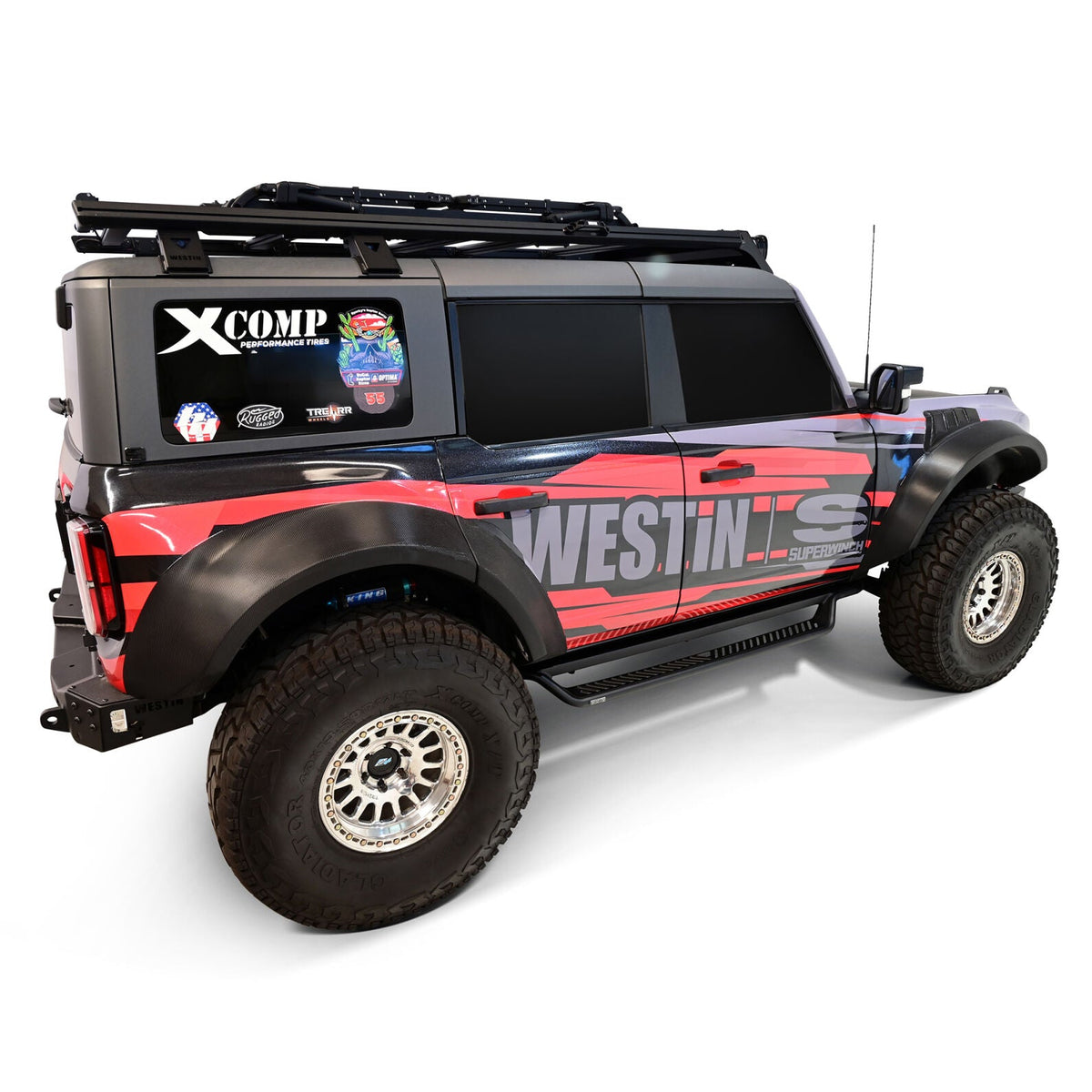 21-26 Ford Bronco 4DR Westin 20-44195 Outlaw Drop Running Boards Textured Black