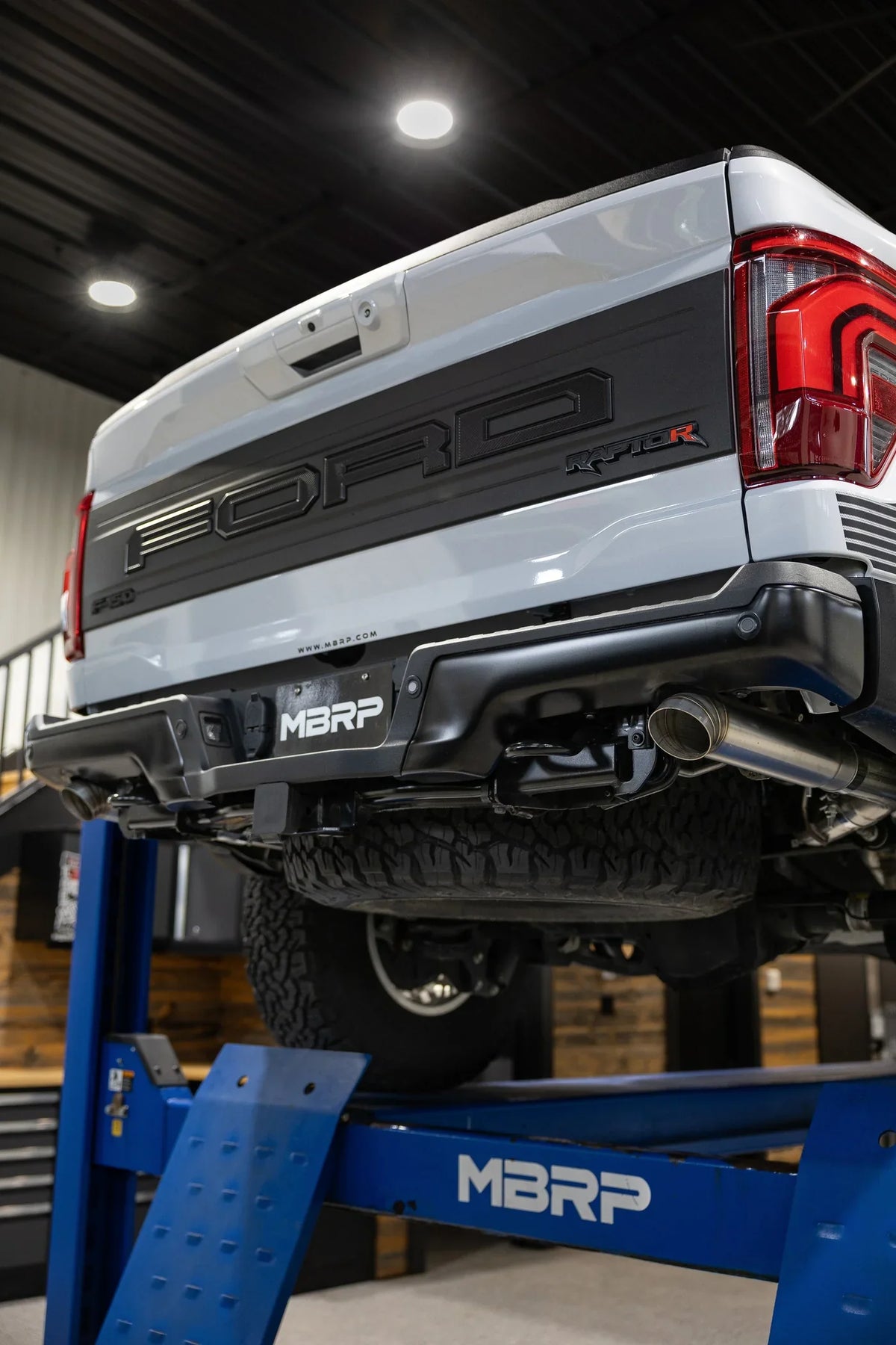 22-25 Ford F-150 Raptor 3.5L / 23-25 Raptor R 5.2L MBRP S5278304 T304 3in Dual Rear Exit Turndown Axle Back Exhaust
